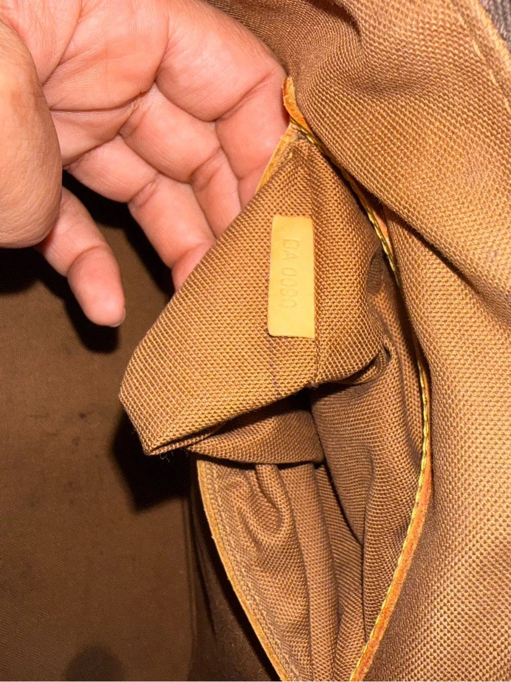 Louis Vuitton Brown Monogram Canvas Alma Satchel with Natural Vachetta Trim